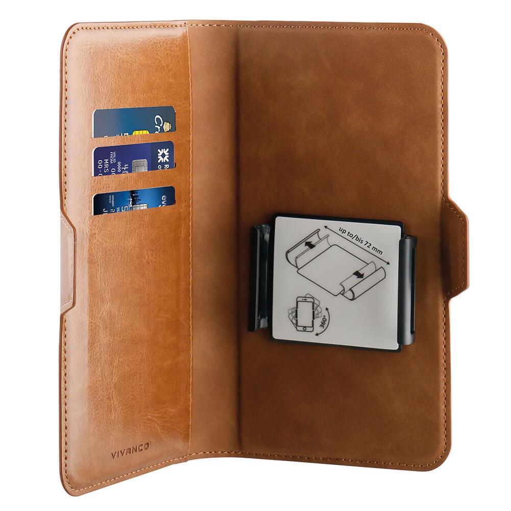 Vivanco Universal Plånboksfodral L 3-kort Brun | 264 | AlltMobil