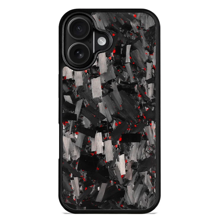 iPhone 17 Mobilskal MagSafe Aramid Fiber Large Texture - Röd | 2353 | AlltMobil