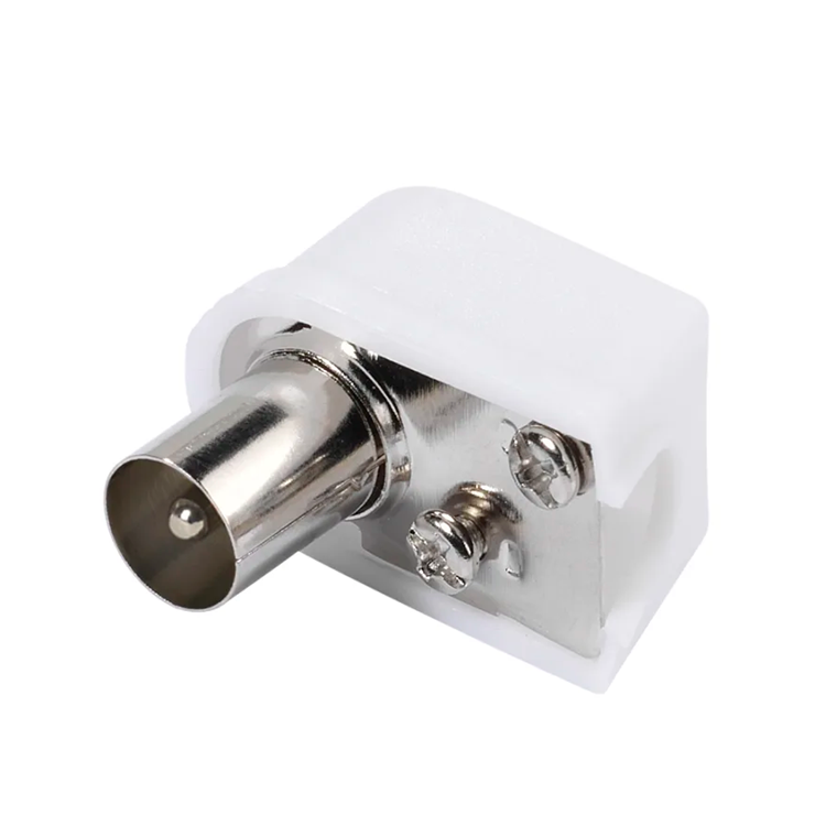 Vivanco Antennkontakt hane 90° vit | 1867 | AlltMobil