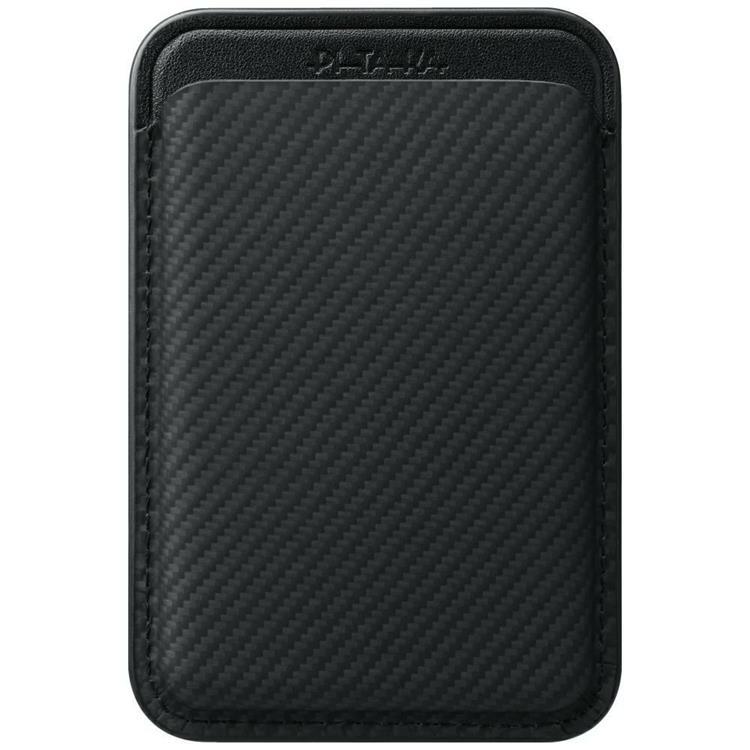 PITAKA MagSafe Korthållare Woven Plånbok - Svart Grå | 264 | AlltMobil