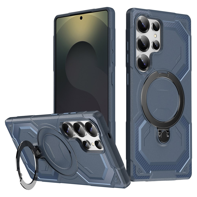 Galaxy S25 Ultra Mobilskal MagSafe Kickstativ (Marinblå) | 2353 | AlltMobil