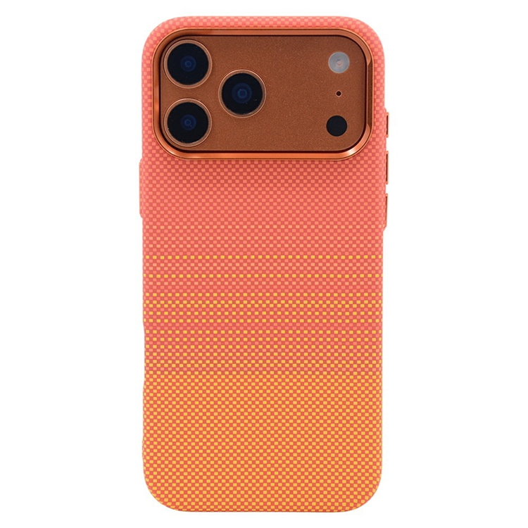 iPhone 17 Pro Max Mobilskal Magsafe Carbon Fiber (Orange Woven) | 2353 | AlltMobil