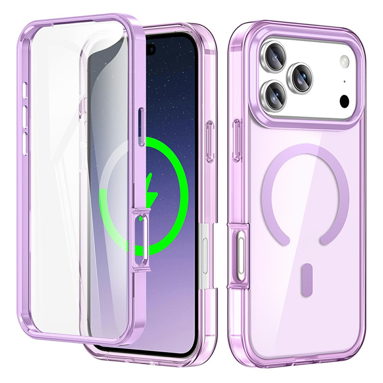 iPhone 17 Pro Mobilskal MagSafe med PET Skärmskydd - Ljuslila | 2353 | AlltMobil