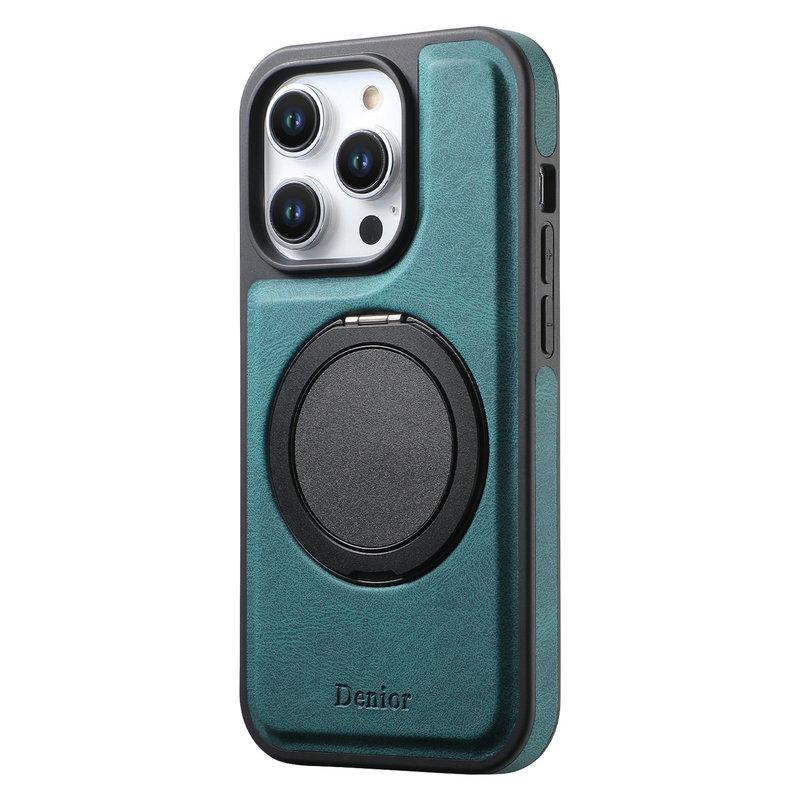 DENIOR iPhone 15 Pro Magnetiskt Fodral Konstläder - Blå | 2353 | AlltMobil