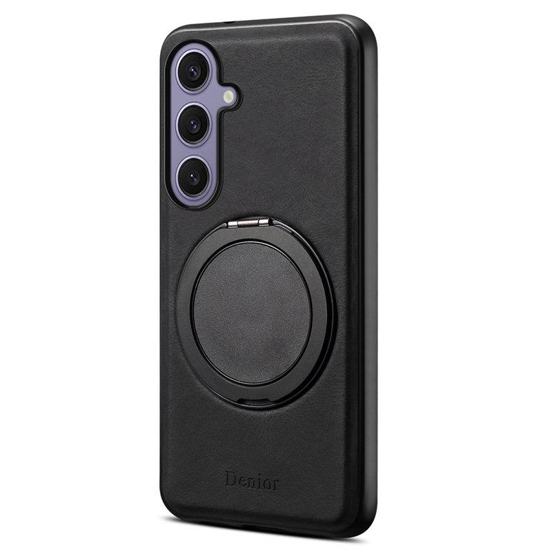 DENIOR Samsung Galaxy S24 Plus Magnetiskt Fodral Konstläder - Svart | 2353 | AlltMobil