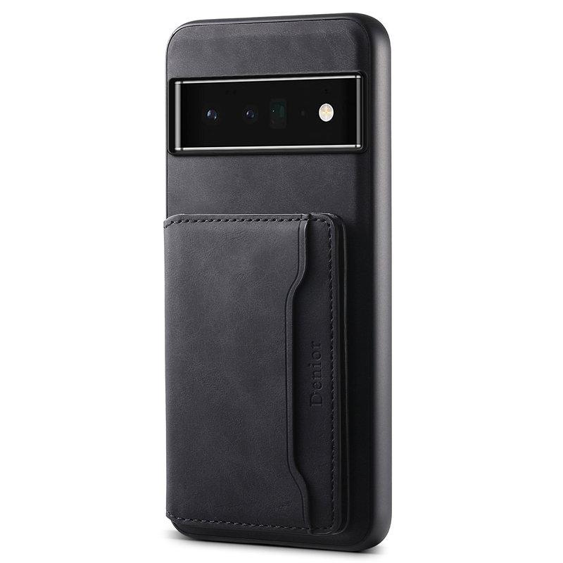 DENIOR D13 Google Pixel 6 Pro 5G Fodral KonstLäder Svart | 2353 | AlltMobil