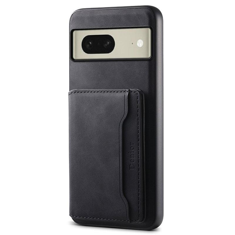 DENIOR D13 Google Pixel 8 Fodral Avtagbart Magnetiskt Konstläder Svart | 2353 | AlltMobil