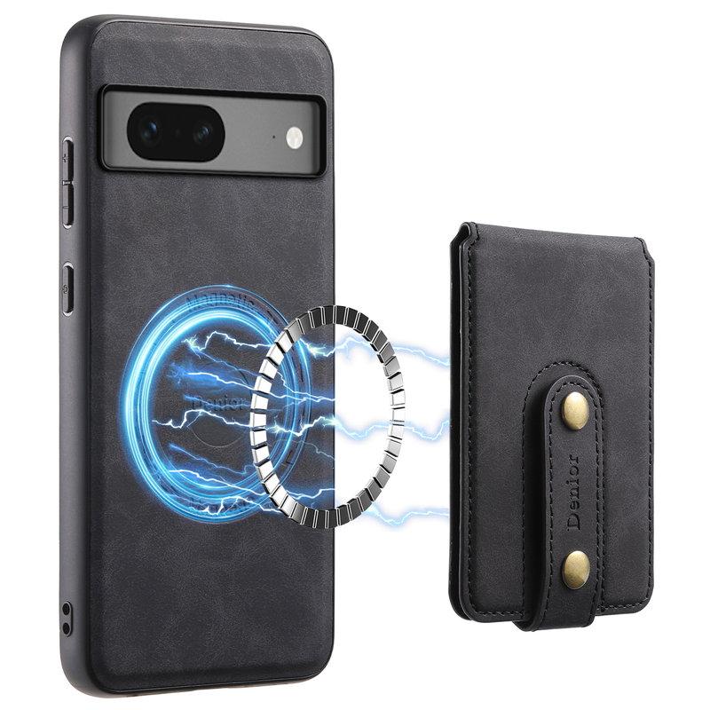 DENIOR D14 Google Pixel 7 5G Magnetfodral PU+PC+TPU Svart | 2353 | AlltMobil