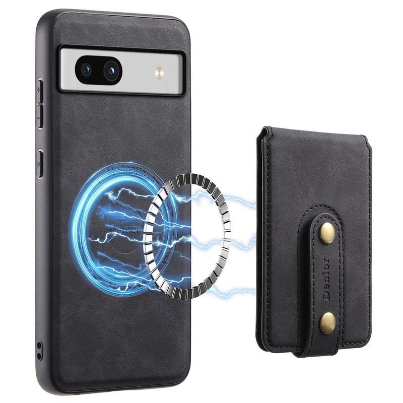 DENIOR D14 Google Pixel 7a Magnetfodral 2 i 1 PU+PC+TPU Svart | 2353 | AlltMobil
