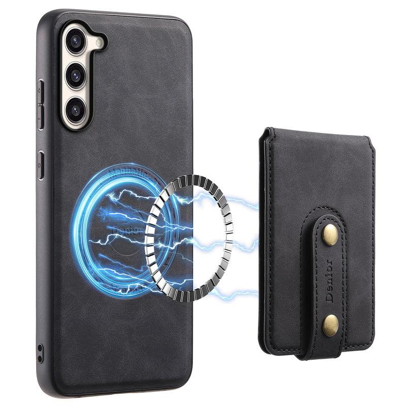DENIOR D14 Samsung Galaxy S23 Plus Fodral KonstLäder Svart | 2353 | AlltMobil