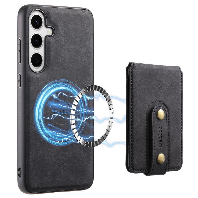 DENIOR D14 Samsung Galaxy S24 Plus Fodral KonstLäder Svart | 2353 | AlltMobil