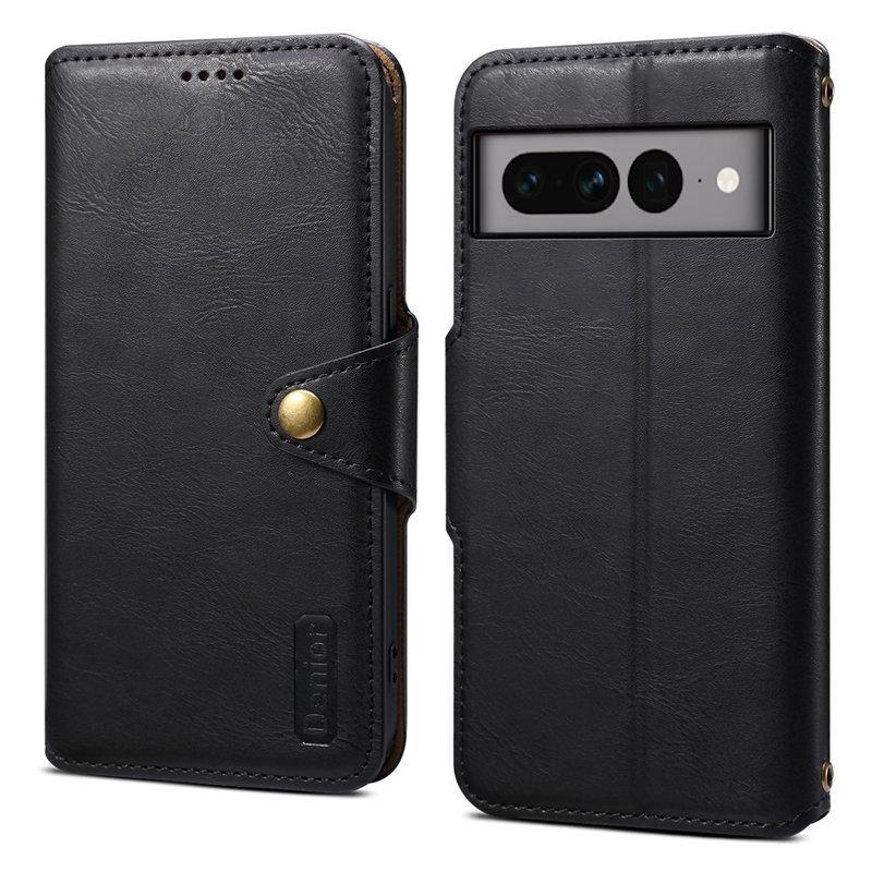 DENIOR Google Pixel 7 Pro 5G Stöttåligt Plånboksfodral Konstläder - Svart | 2353 | AlltMobil