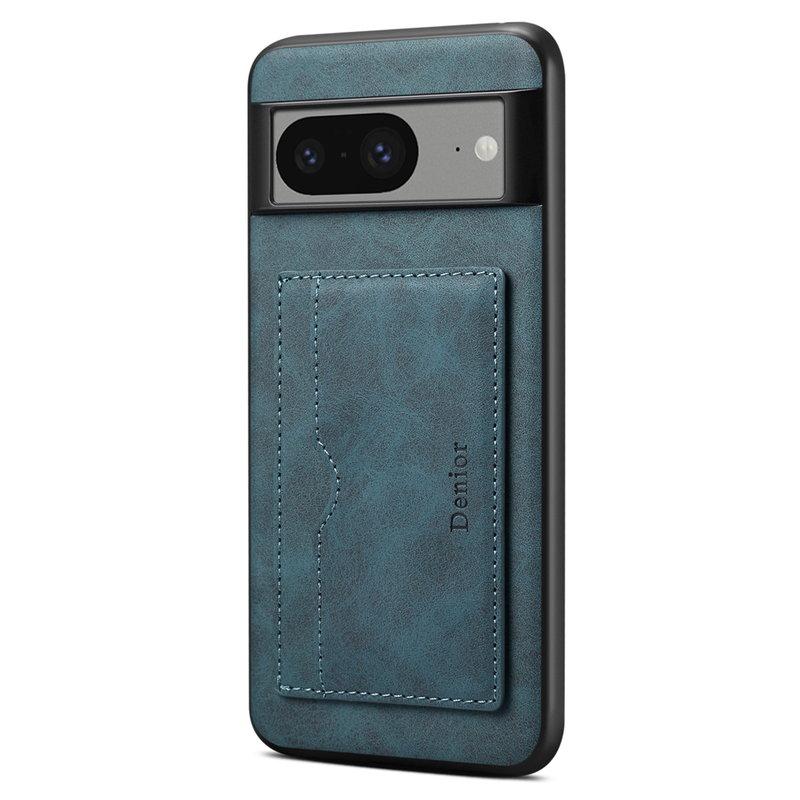 DENIOR Google Pixel 8 Mobilskal Retro Läder + TPU + PC Blå | 2353 | AlltMobil