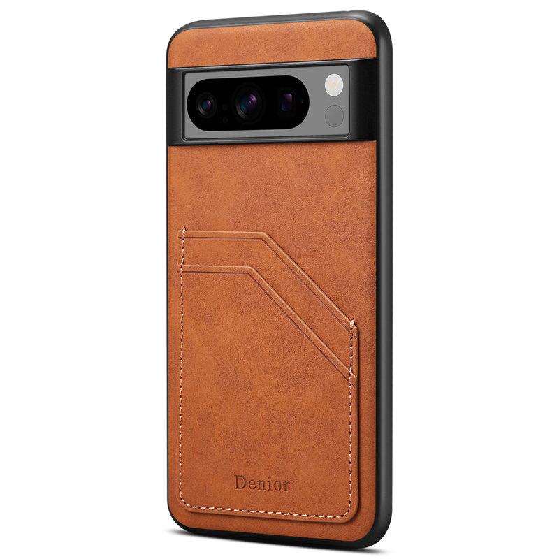 DENIOR Google Pixel 8 Pro Fodral KonstLäder Retro Brun | 2353 | AlltMobil