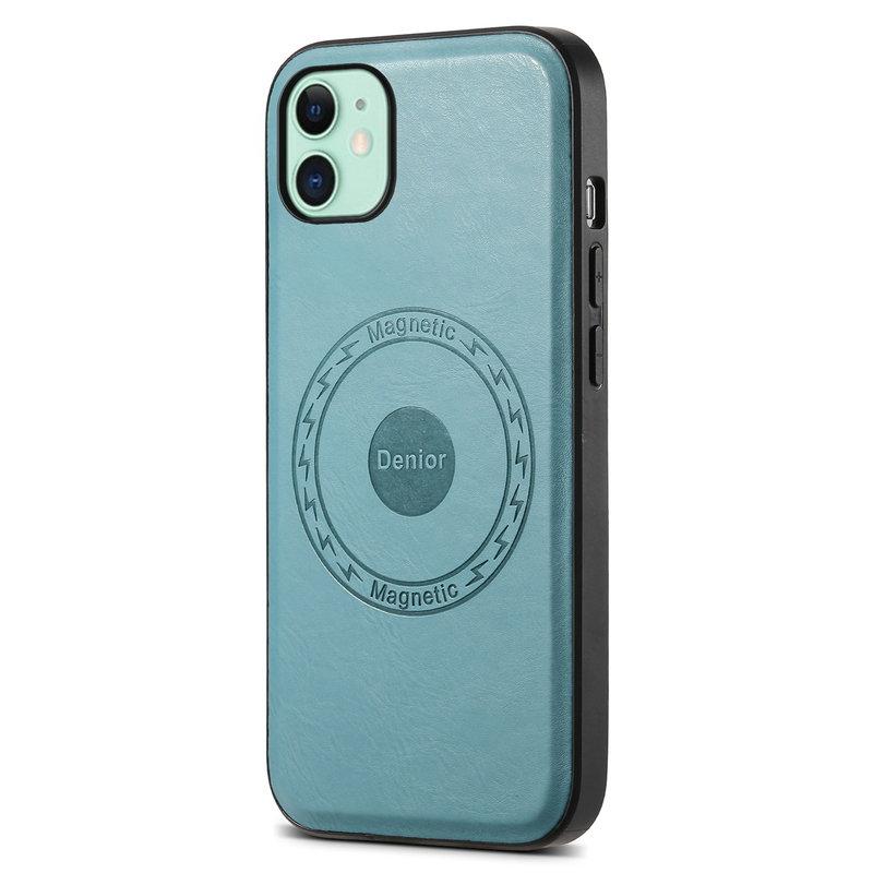DENIOR iPhone 11 Fodral MagSafe KonstLäder - Blå | 2353 | AlltMobil