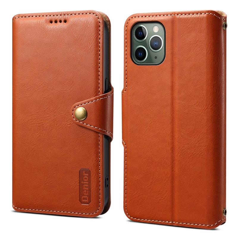 DENIOR iPhone 11 Pro Plånboksfodral Konstläder Brun | 2353 | AlltMobil