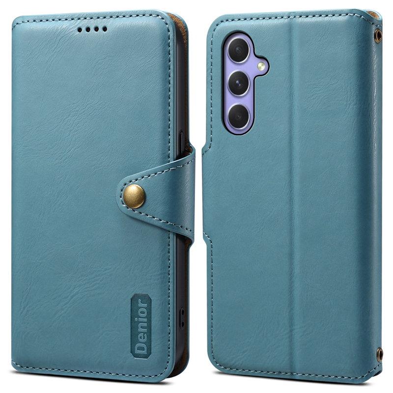 DENIOR Samsung Galaxy A54 5G Plånboksfodral Konstläder Blå | 2353 | AlltMobil