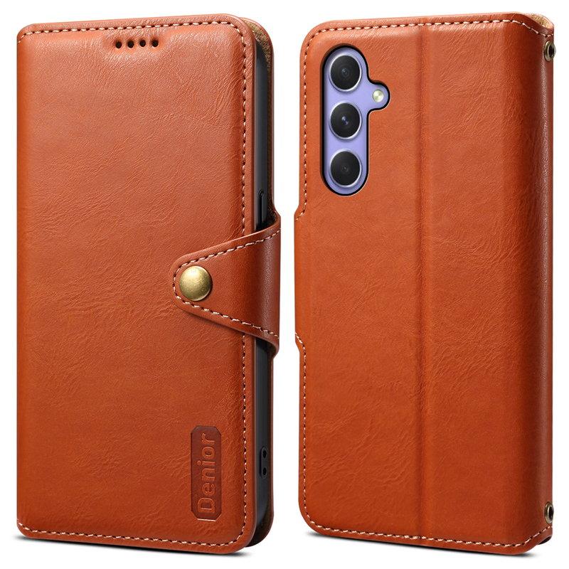 DENIOR Samsung Galaxy A54 5G Plånboksfodral Konstläder Brun | 2353 | AlltMobil