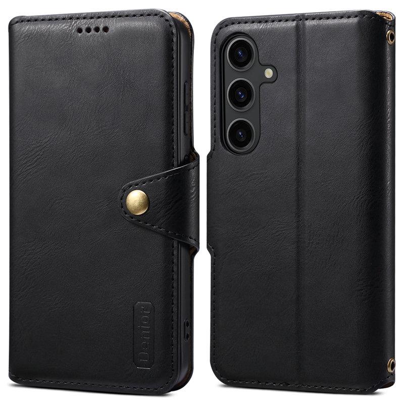 DENIOR Samsung Galaxy S24 Plånboksfodral Konstläder - Svart | 2353 | AlltMobil
