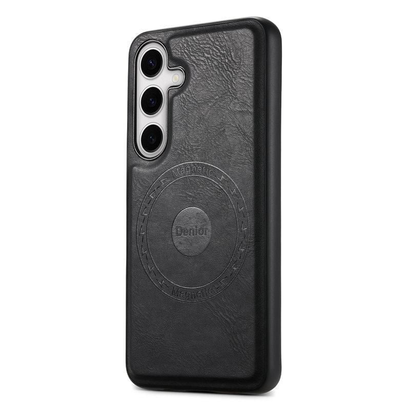 DENIOR Samsung Galaxy S24 Plus Fodral KonstLäder Svart | 2353 | AlltMobil