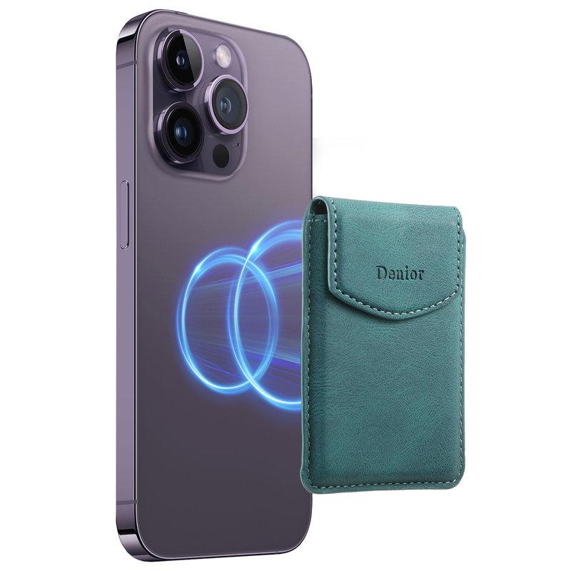 DENIOR V12 Magnetiskt Kortfodral KonstLäder - Blå | 2353 | AlltMobil