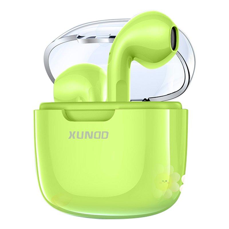 XUNDD X17 TWS Hörlurar Bluetooth 5.3 med Laddningsfodral Grön