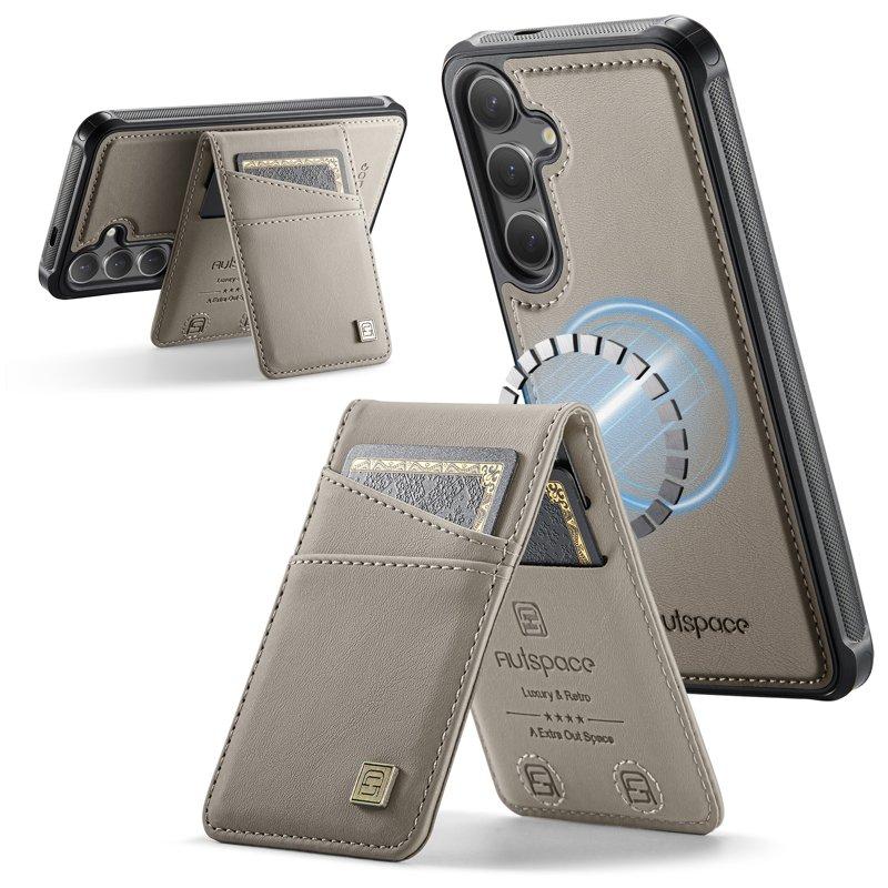 AUTSPACE Samsung Galaxy S25 Fodral KonstLäder - Grå