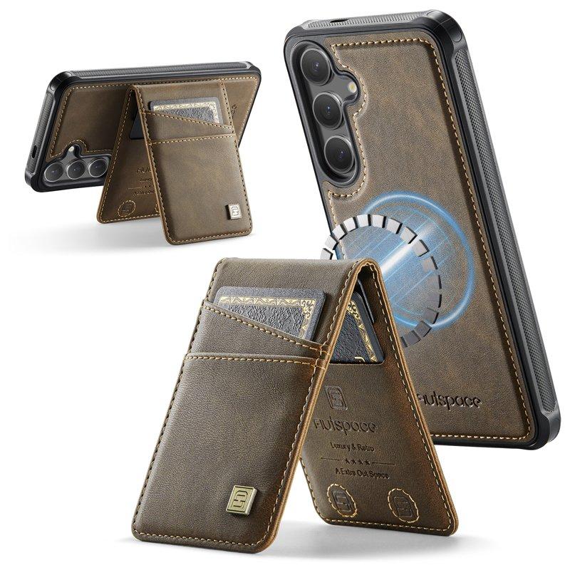 AUTSPACE Samsung Galaxy S25/S24 Fodral KonstLäder - Kaffe