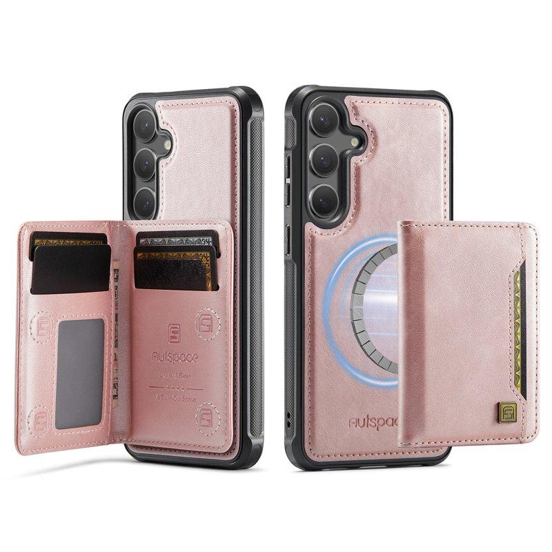 AUTSPACE Samsung Galaxy S25+ / S24+ Fodral KonstLäder - Roséguld