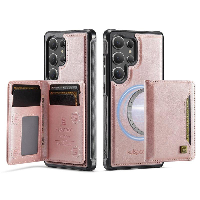 AUTSPACE Samsung Galaxy S25 Ultra Fodral KonstLäder - Roséguld