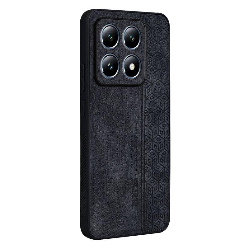 AZNS Xiaomi 14T Fodral Skyddande KonstLäder - Svart