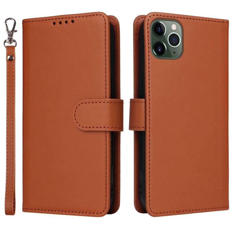 BETOPNICE iPhone 11 Pro Max Plånboksfodral - Avtagbart Konstläder - Brun