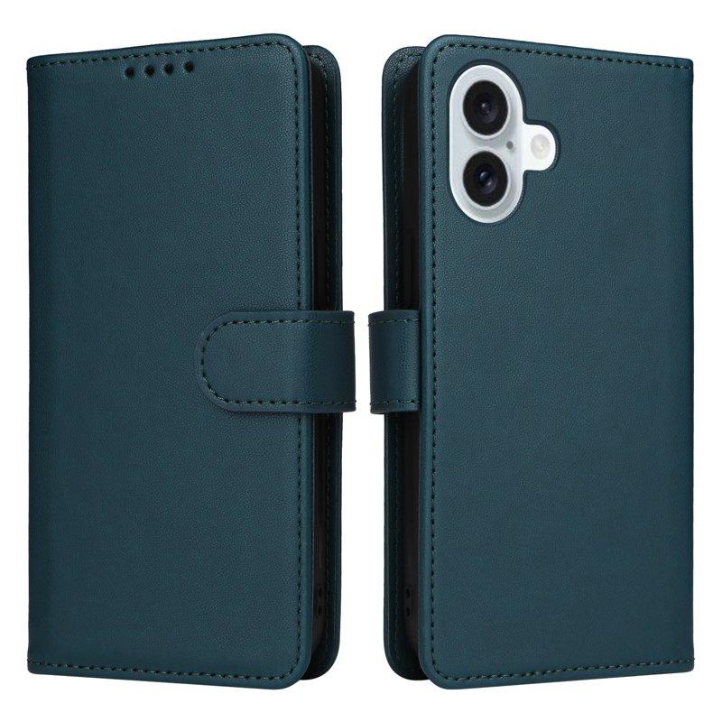 BETOPNICE iPhone 16 Plus Plånboksfodral Magnetiskt Konstläder - Blå