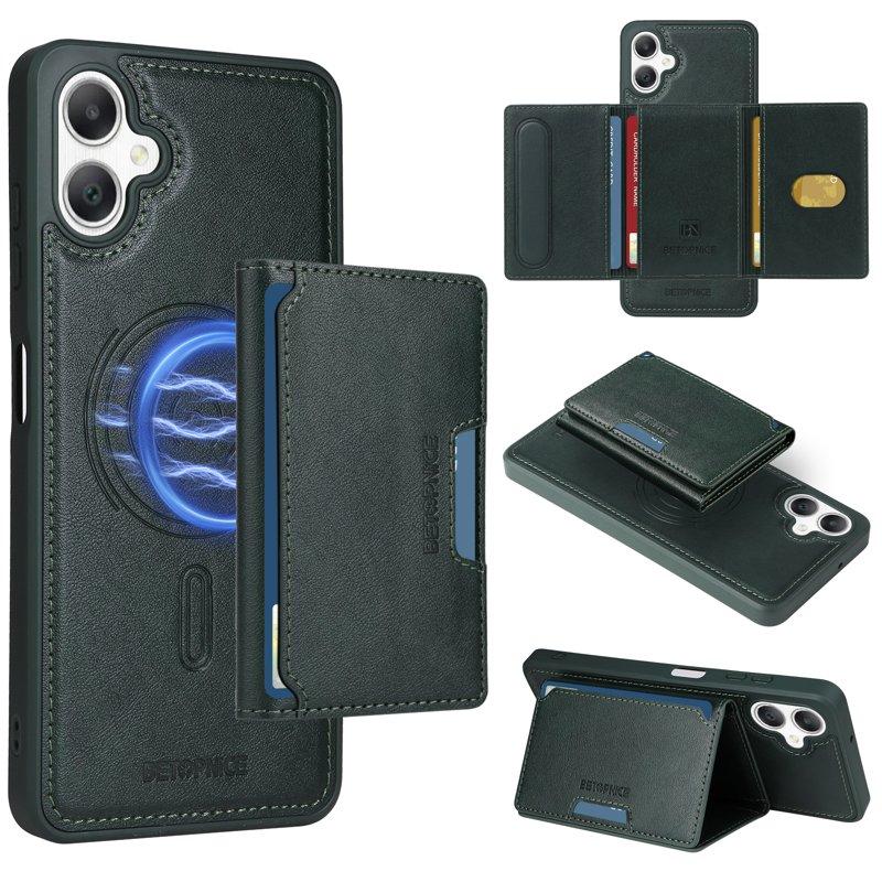 BETOPNICE Samsung Galaxy A06 4G Fodral KonstLäder - Grön