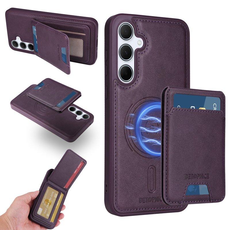 BETOPNICE Samsung Galaxy A35 5G Fodral KonstLäder - Lila