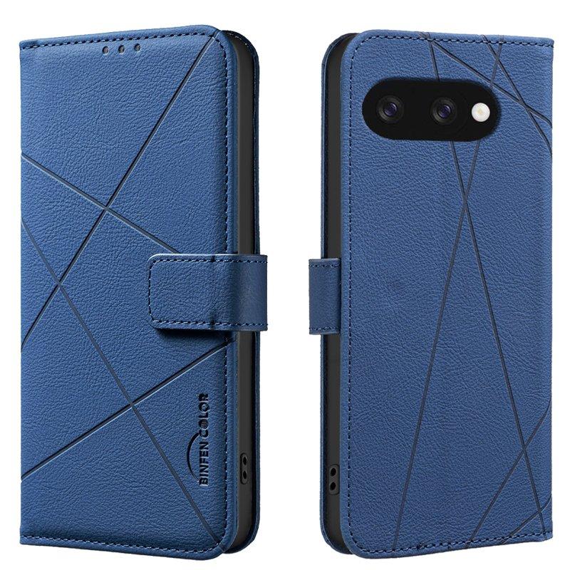 BINFEN Google Pixel 9a Plånboksfodral Konstläder - Blå