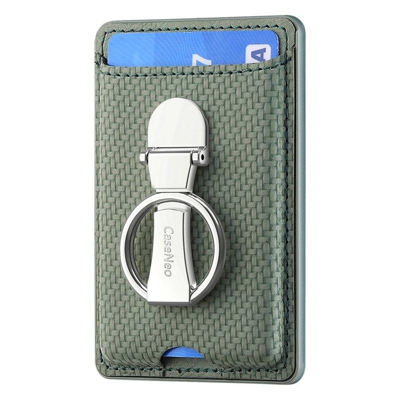 CASENEO KB-42 Card Holder - Äkta läder - Grön