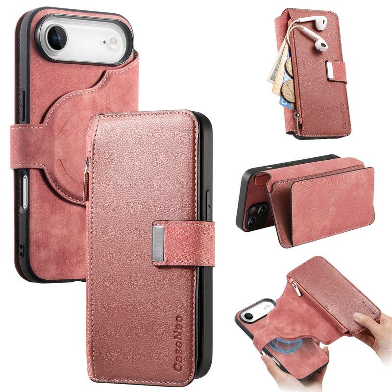 CASENEO MW-02 iPhone Air Plånboksfodral Konstläder - Rosa (Rosa) | 2353 | AlltMobil