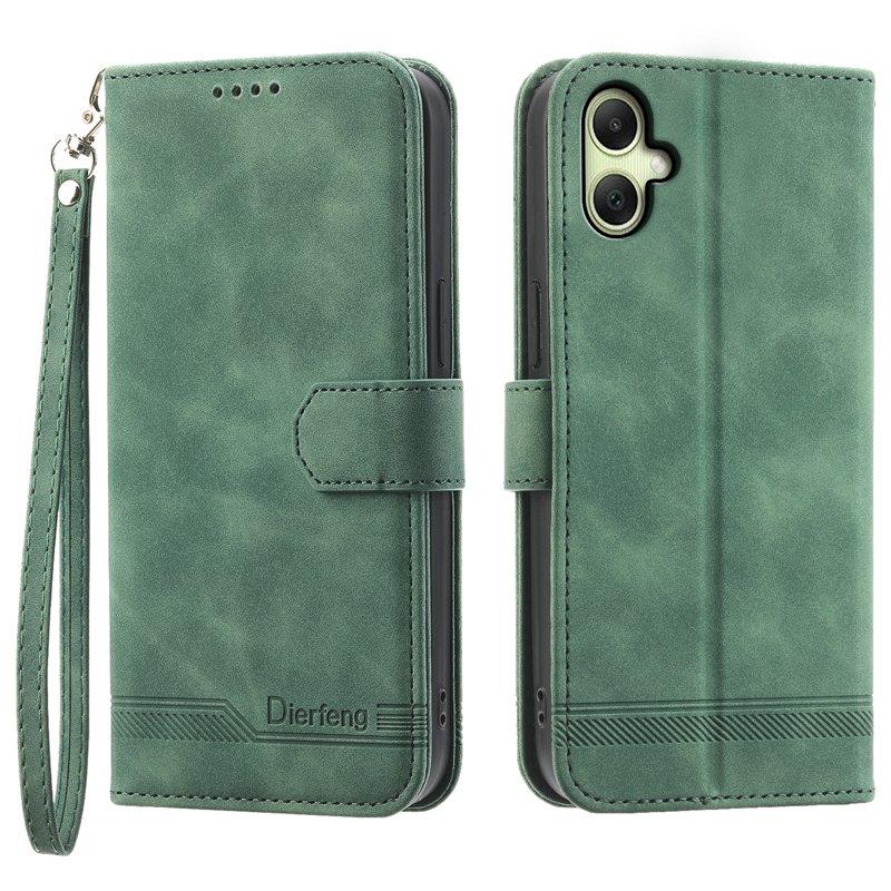 DIERFENG DF-03 Plånboksfodral för Samsung Galaxy A06 4G Konstläder - Grön