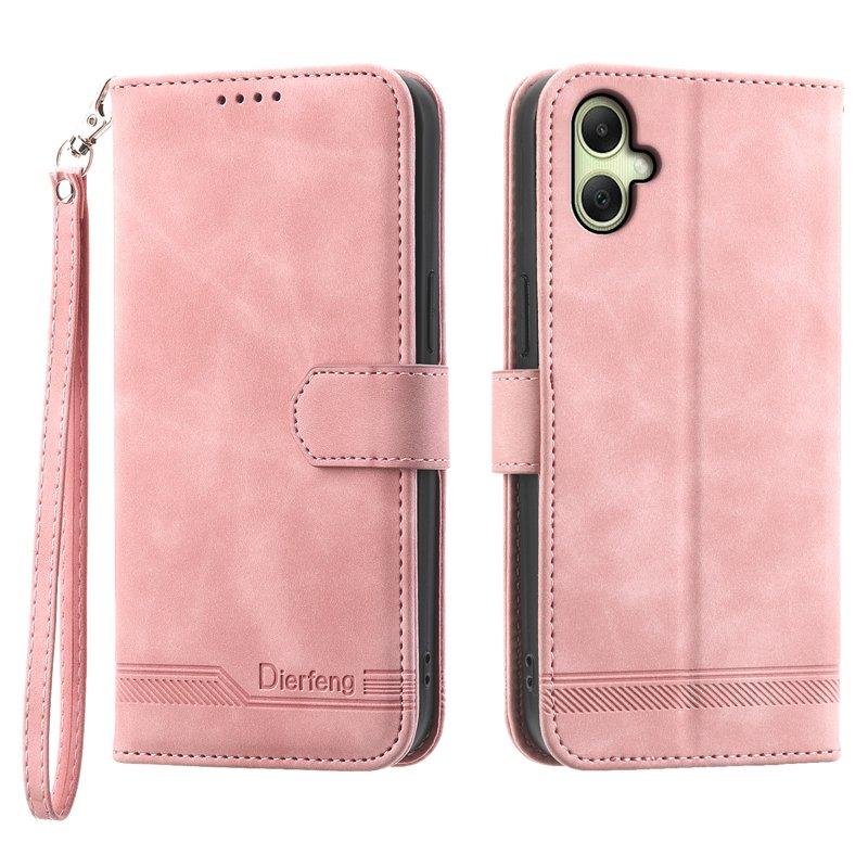 DIERFENG DF-03 Plånboksfodral för Samsung Galaxy A06 4G Konstläder - Rosa