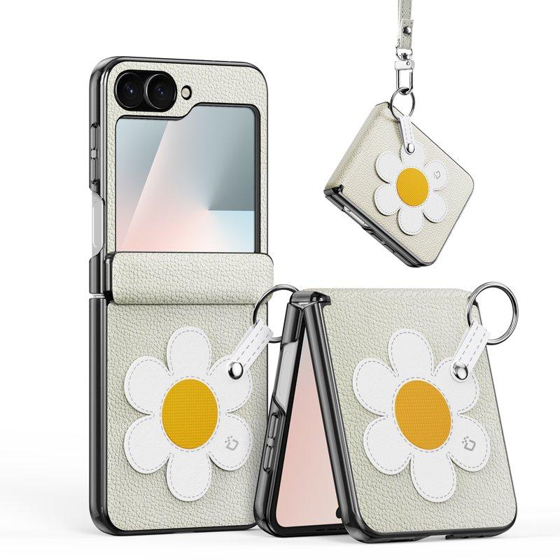 DUX DUCIS Luvy Fodral för Samsung Galaxy Z Flip6/7 FE 5G - Vit