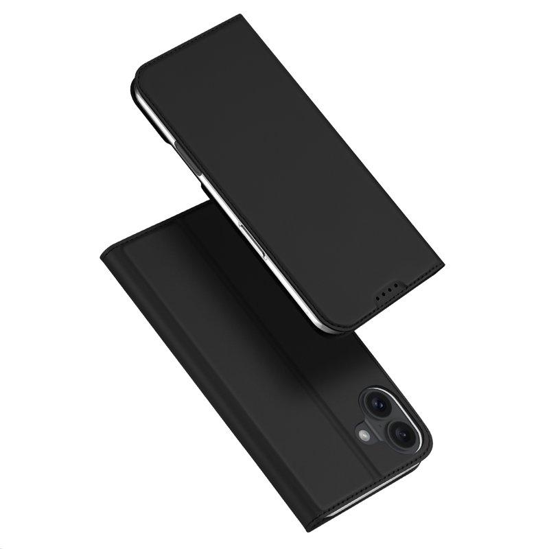 DUX DUCIS Skin Pro Series iPhone 16 Plus Fodral KonstLäder - Svart