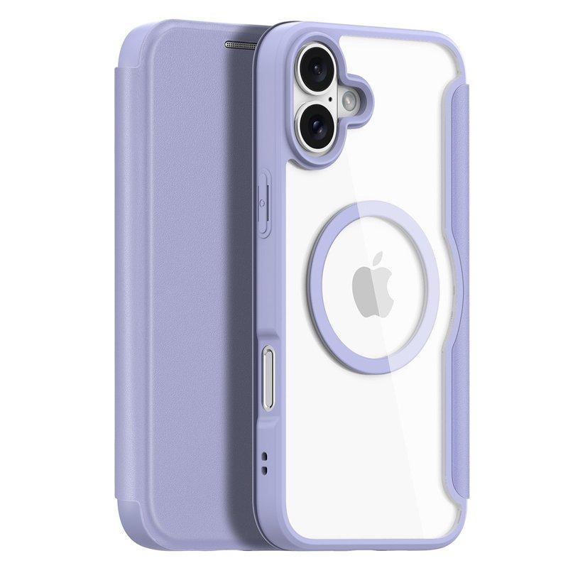 DUX DUCIS Skin X Pro iPhone 16 Plus Fodral KonstLäder - Lila