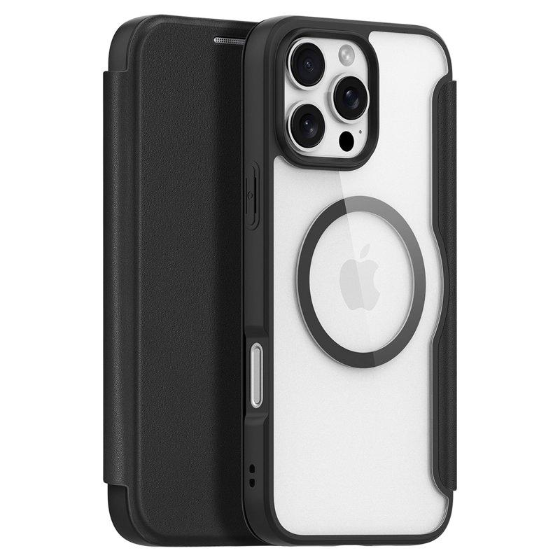 DUX DUCIS Skin X Pro iPhone 16 Pro Max Fodral KonstLäder - Svart