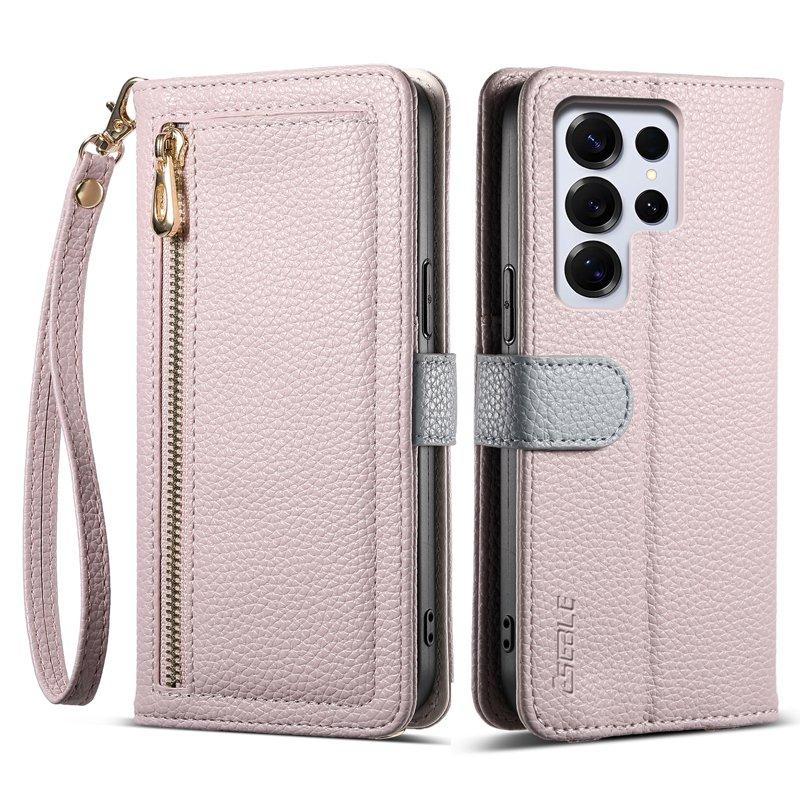 ESEBLE E11 för Samsung Galaxy S25 Ultra Plånboksfodral Konstläder - Lila