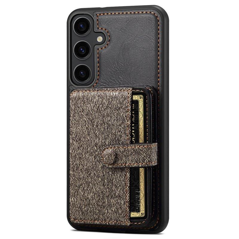 ESEBLE Samsung Galaxy S24+ Fodral Splicing Color KonstLäder - Grå