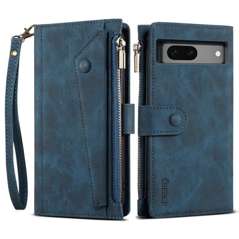 ESEBLE Star Series Plånboksfodral för Google Pixel 7a - Konstläder - Blå