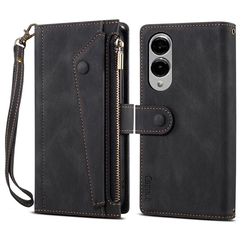 ESEBLE Star Series Samsung Galaxy S25 Edge Plånboksfodral Konstläder - Svart