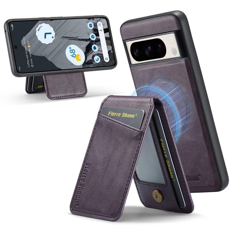 FIERRE SHANN 025 Google Pixel 8 Pro Fodral PU+TPU - Lila