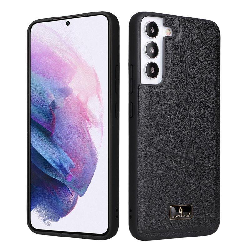 FIERRE SHANN för Samsung Galaxy S22 5G fodral - KonstLäder - Vit